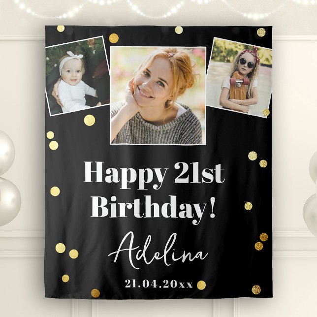 Tapiz Foto personalizado Fiesta de cumpleaños con fondo  (Subido por el creador)
