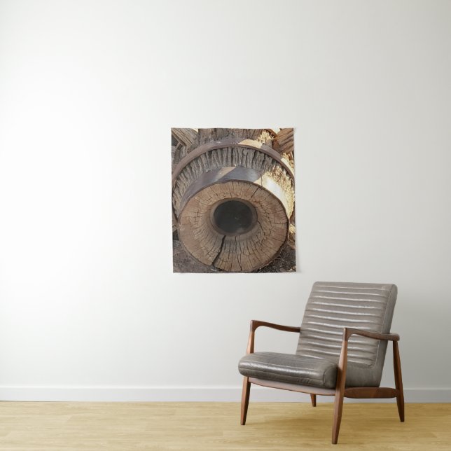 Tapiz Foto Rustic Wagon Wheel (In situ)