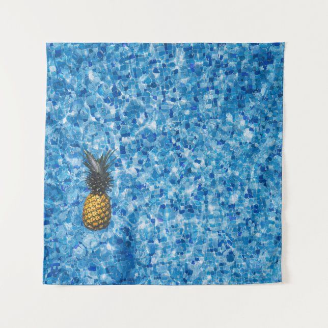 Tapiz Fotografía aérea de la piña en cuerpo de wa (Anverso)