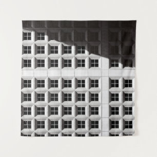 TAPIZ FOTOGRAFÍA ARQUITECTURAL DEL EDIFICIO BLANCO