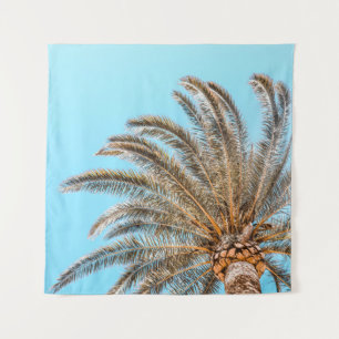 Tapiz Fotografía de ángulo bajo de una palmera verde deb