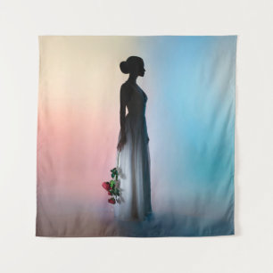 Tapiz Fotografía de estudio de moda artística de una bel