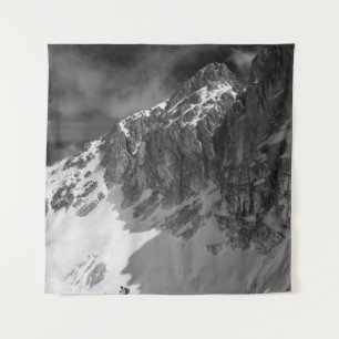 TAPIZ FOTOGRAFÍA DE GRAYSCALE DE MONTAÑA