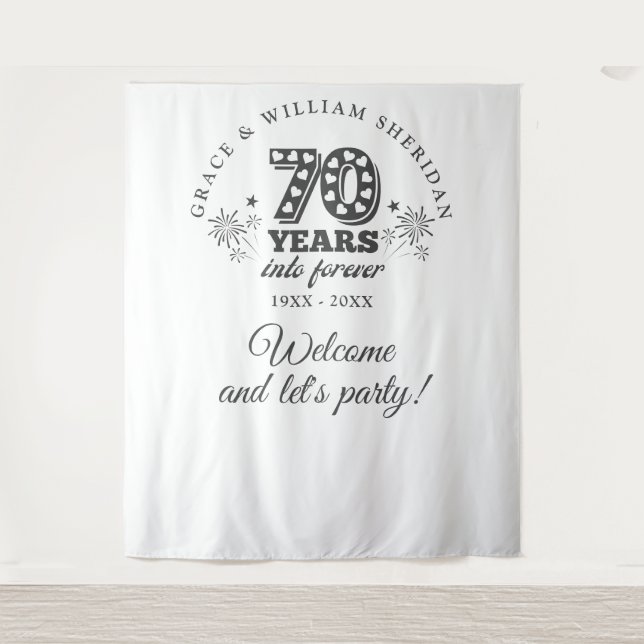 Tapiz Fotografía de Into Forever 70º Aniversario (Anverso)