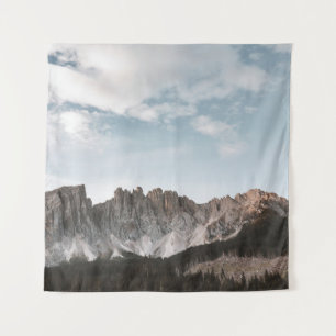 TAPIZ FOTOGRAFÍA DE PAISAJE DE MONTAÑA GRIS Y MARRÓN