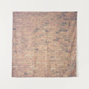 Tapiz Fotografía de pared de ladrillo marrón