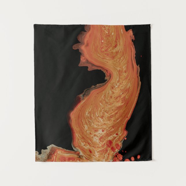 Tapiz Fotografía de pintura roja (Anverso)