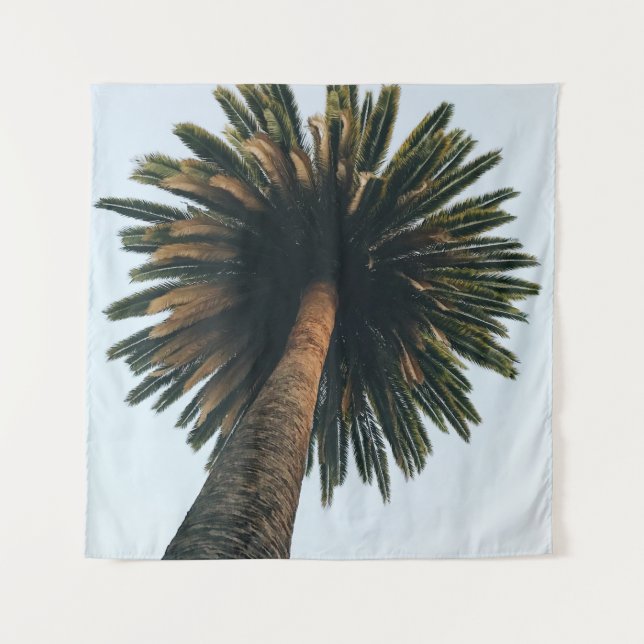 Tapiz Fotografía del ojo de gusano de la palmera (Anverso)