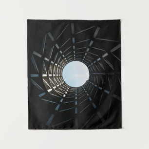 Tapiz Fotografía en ángulo bajo del agujero del silo de 