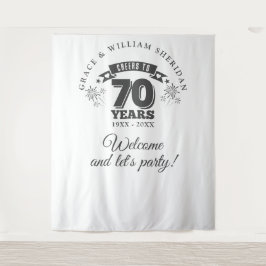 Tapiz Fotos de bienvenida al 70° aniversario