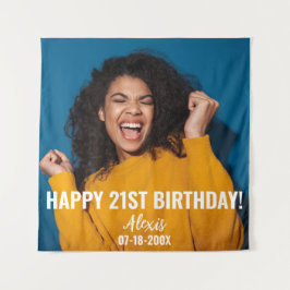 Tapiz Fotos de cumpleaños 21 u otro cumpleaños