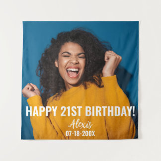 Tapiz Fotos de cumpleaños 21 u otro cumpleaños