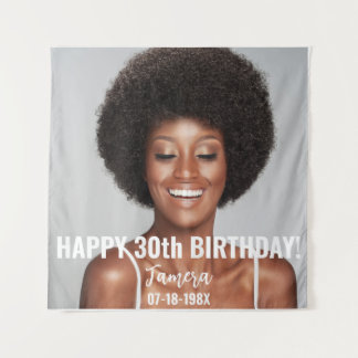 Tapiz Fotos de cumpleaños 30 u otro cumpleaños