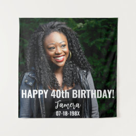 Tapiz Fotos de cumpleaños 40 u otro cumpleaños