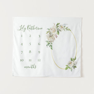 Tapiz Fotos del hito en el nombre del bebé de los florin