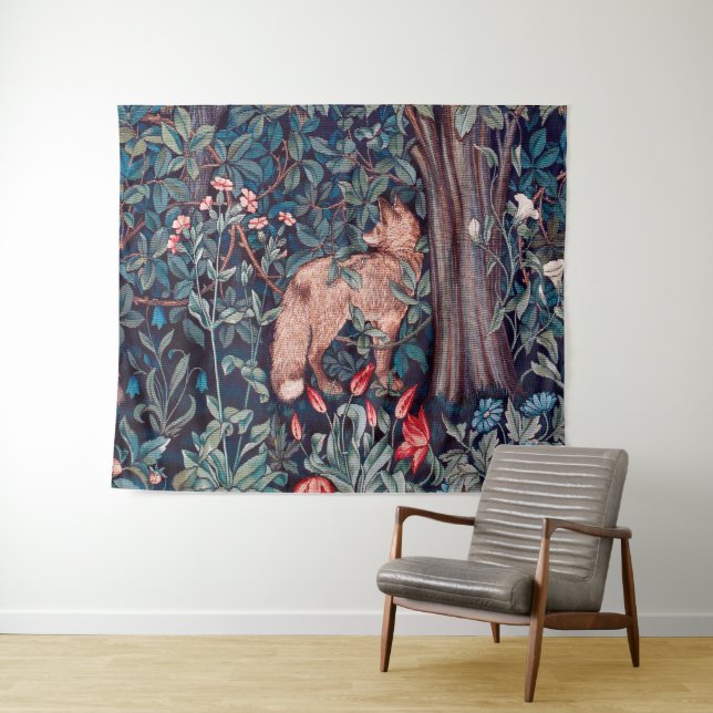 Tapiz Fox en el bosque, William Morris (In situ (horizontal))