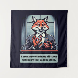 Tapiz Fox presidencial - Gracioso animal satírico