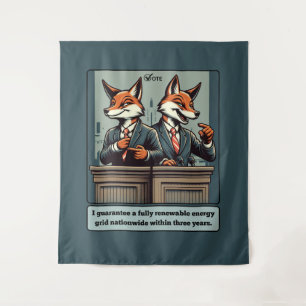 Tapiz Fox presidencial - Gracioso animal satírico