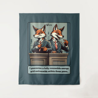 Tapiz Fox presidencial - Gracioso animal satírico