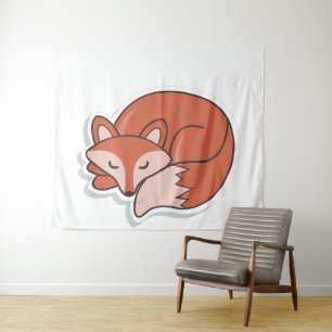 Tapiz Fox Sleeping