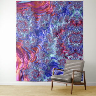 Tapiz Fractal de resumen digital de trippy colorido Groo