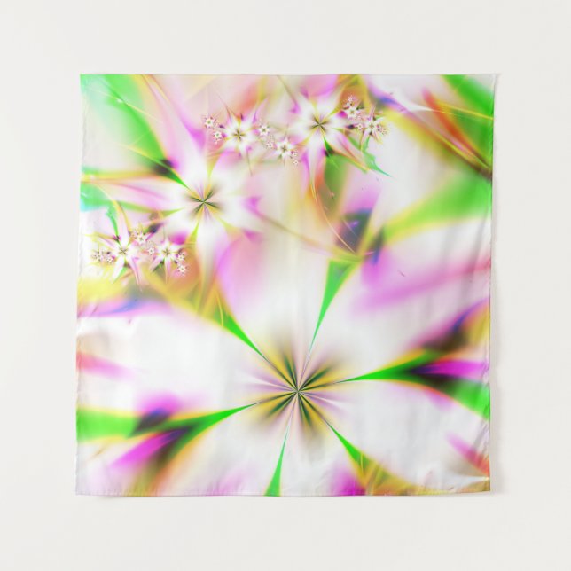 Tapiz fractal floral (Anverso)