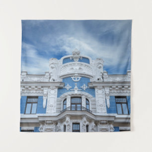 Tapiz Fragmento Art Nouveau: Detalle arquitectónico de R