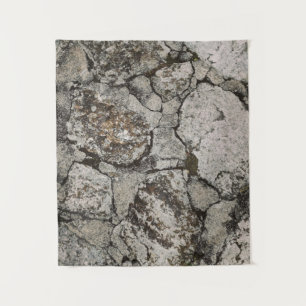 Tapiz Fragmento de piedra negra y gris