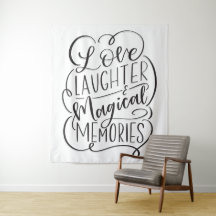 Frase de tipografía | Amor Risas Recuerdos Mágicos