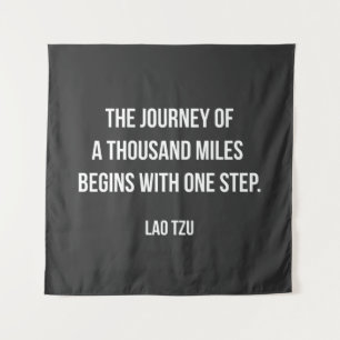 Tapiz Frase motivadora de Lao Tzu.