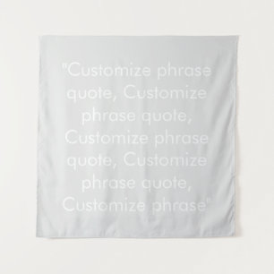 Tapiz frase personalizar cita elegante gris claro blanco