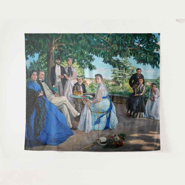 Tapiz Frederic Bazille - La Reunión Familiar (Anverso (horizontal))