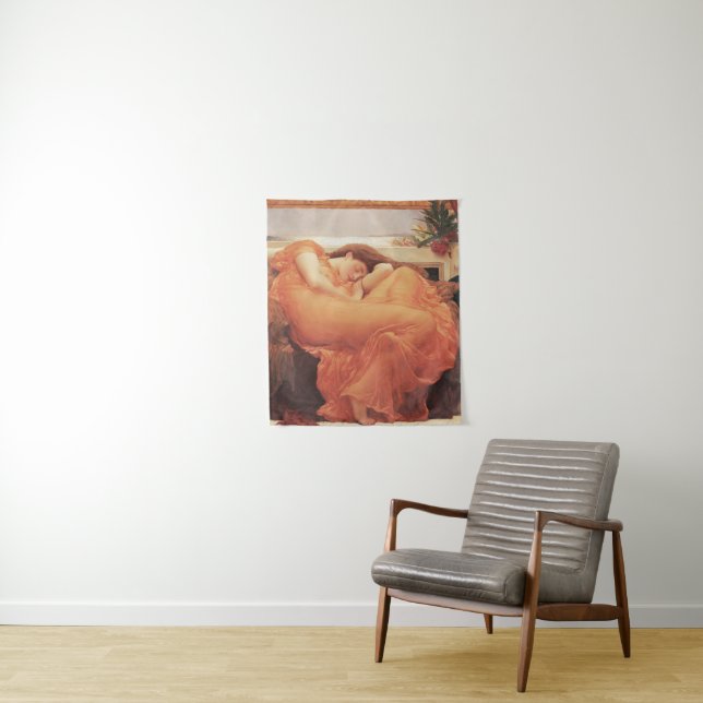 Tapiz Frederic Lord Leighton Flaming June Square Art (In situ)