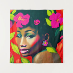 Tapiz Fredericka resume mujer afroamericana