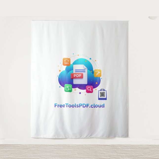 Tapiz FreeToolsPDF – Fun Digital Power on Your Shirt!  (Anverso)