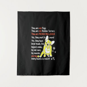 Tapiz Frenchie Gift Son Regalos De Bulldoges Franceses