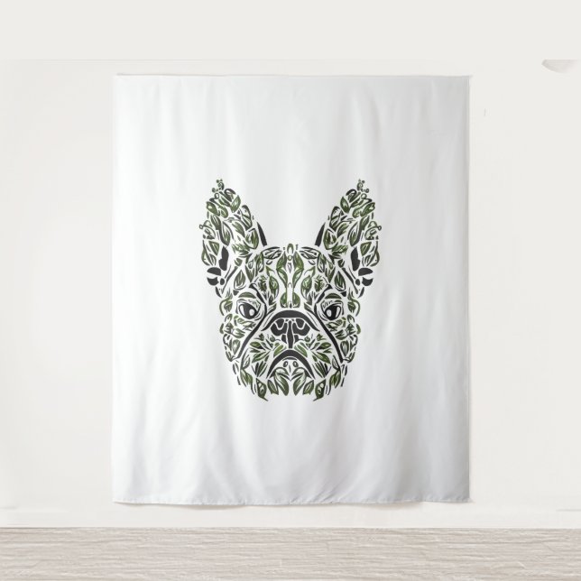 Tapiz Frenchie Puppy Art (Anverso)