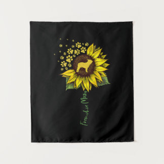 Tapiz Frenchie Sunflower Mom Bulldog francés Lover Gift