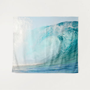 Tapiz Fresca ola azul oceánica del Pacífico