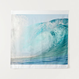 Tapiz Fresca ola azul oceánica del Pacífico