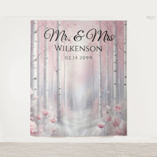 Tapiz Frosted Petals in a Winter Woodland Wedding 