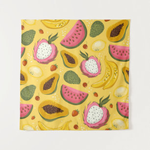 Tapiz Frutos de verano personalizados de cosecha artesan