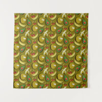 Frutos tropicales amarillo sin soldadura