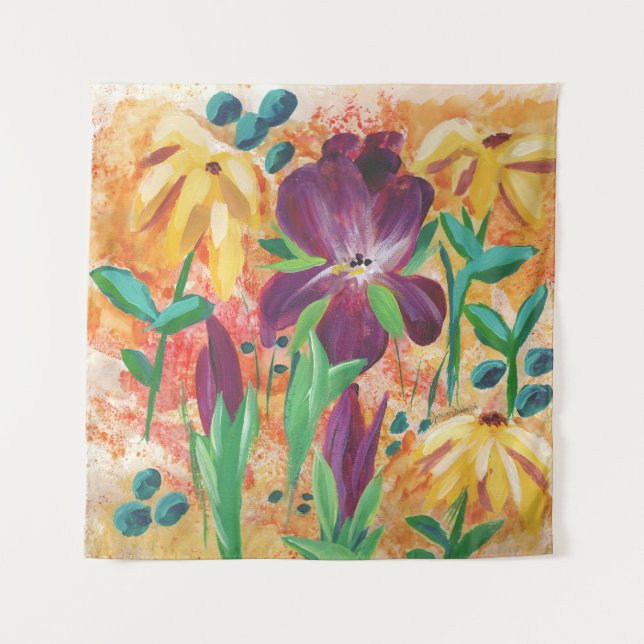 Tapiz Fuego y tapicería de Iris (Anverso)