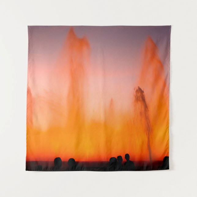 Tapiz Fuente Mágica de Montjuic, Barcelona, España. Nigh (Anverso)