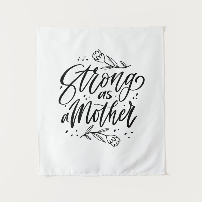 Tapiz Fuerte Como Una Madre (Anverso)