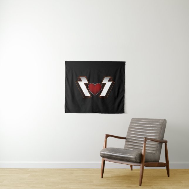 Tapiz Fuerte corazón Metalizado (In situ (horizontal))