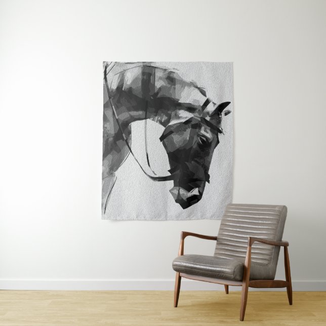 Tapiz Fuerza equina en monocromo (In situ)