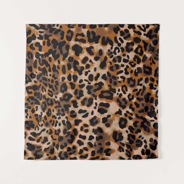 Tapiz Full seamless jaguar cheetah animal skin pattern. (Anverso)