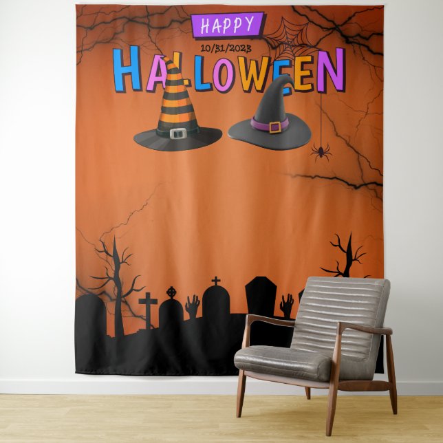 Tapiz Fun Selfie Station Halloween Party Backup (In situ)